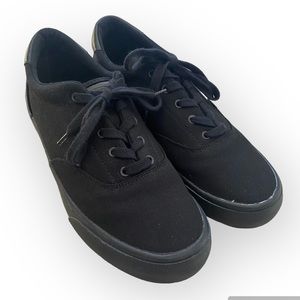 LUGS Black Canvas Skater Shoes